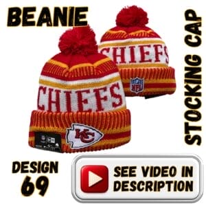 Gold Cuff, White “CHIEFS” Band on Red/Gold Crown w/ Red Pom (69)