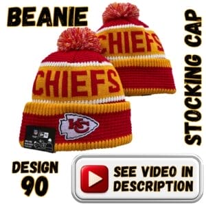 Red Crown, Gold “CHIEFS” Band, Red Cuff w/ Gold Trim & Red/Gold Pom (90)