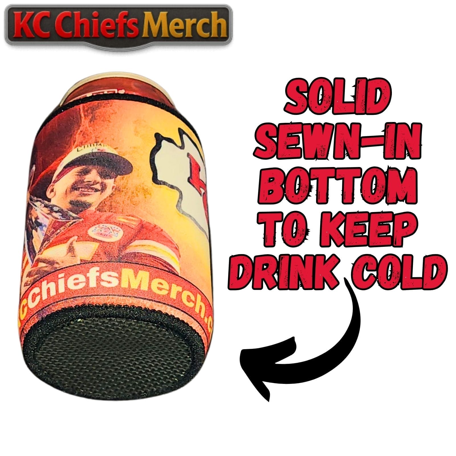 Kansas City Chiefs 4-Magnet Stubby Can Cooler, Patrick Mahomes Super Bowl Edition๐๐๐๐ - Image 4