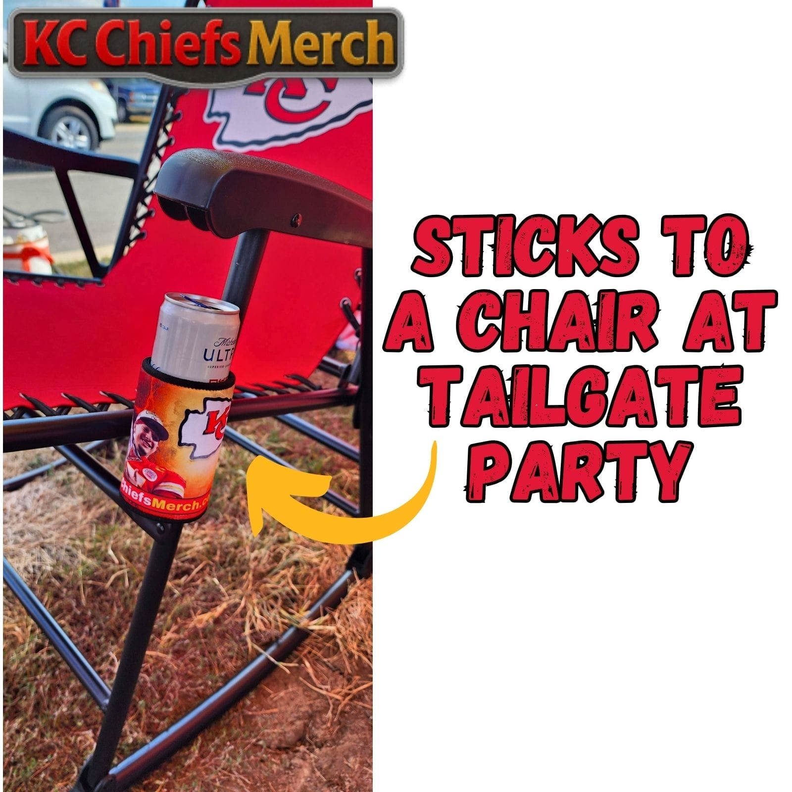 Kansas City Chiefs 4-Magnet Stubby Can Cooler, Patrick Mahomes Super Bowl Edition๐๐๐๐ - Image 2