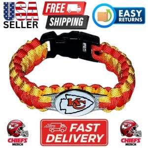 Kansas City Chiefs Paracord Bracelet