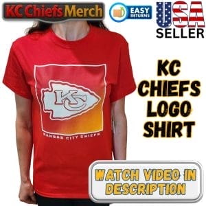 Kansas City Chiefs Red T-Shirt with Arrowhead Graphic, New with NFL Tag