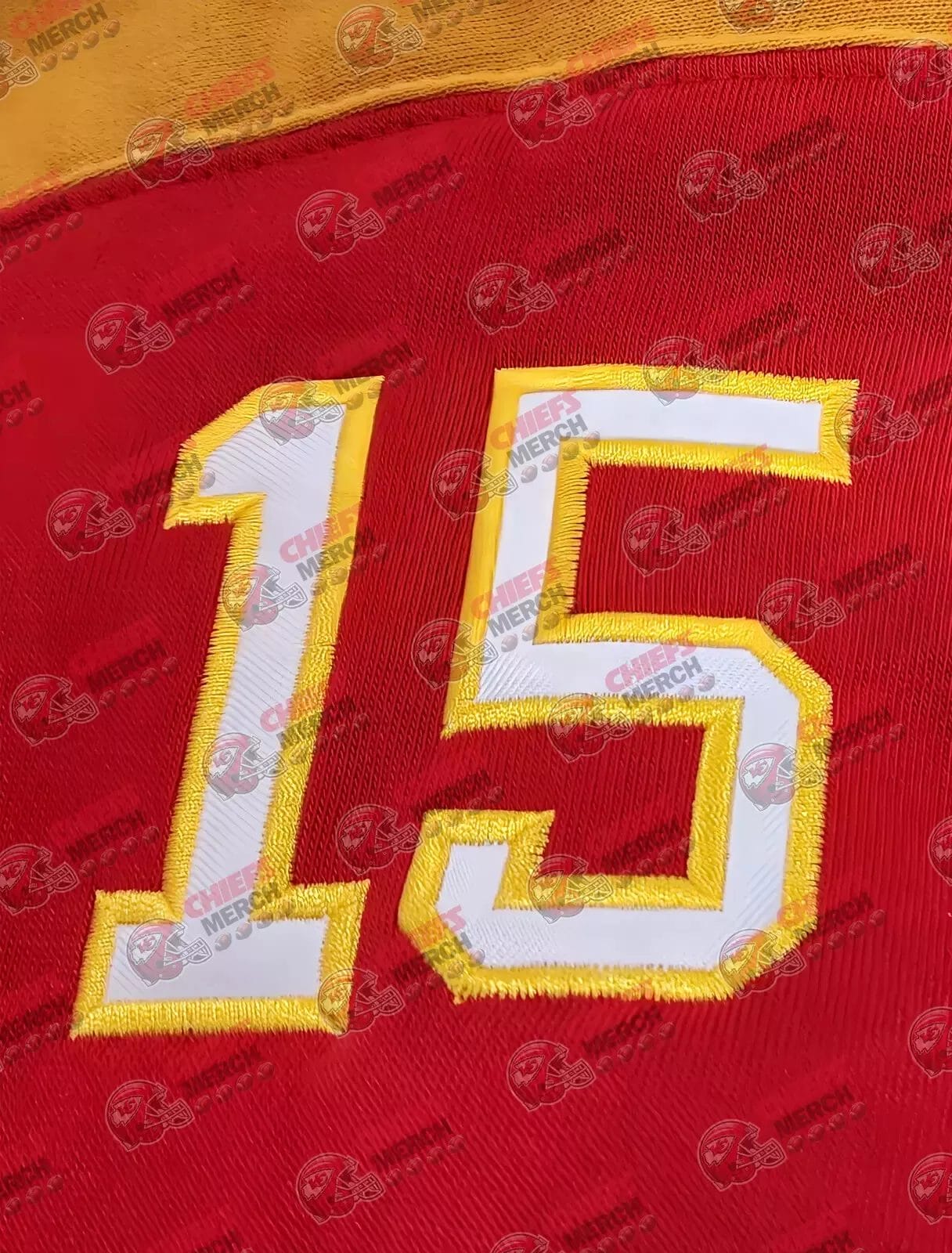 Patrick Mahomes #15 Hockey Style Pullover Hoodie! Great Patches!!! - Image 8